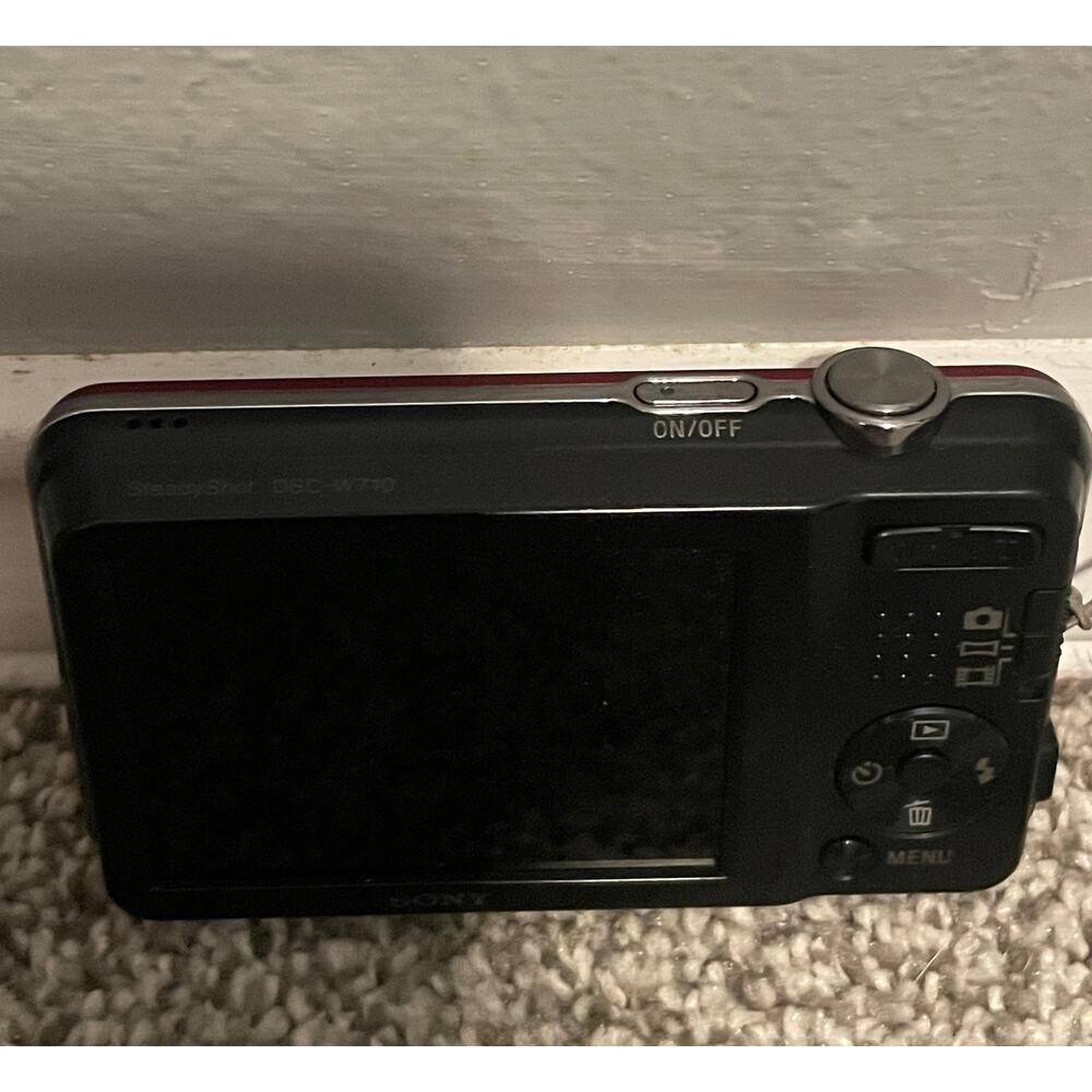 Sony Cyber-shot DSC-W710 Compact Digital Camera 16.1MP Pink 5X Zoom LCD Charger - Picture 4 of 13